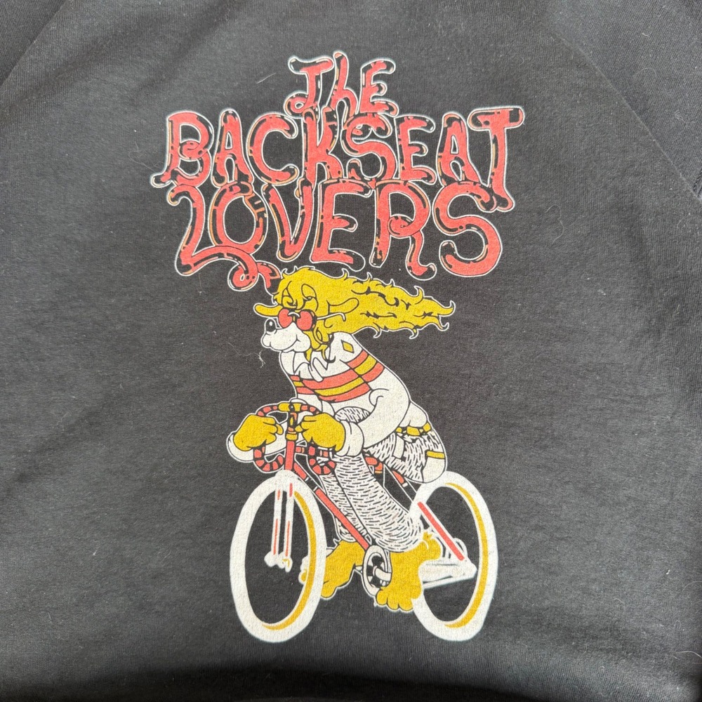 The Backseat Lovers | Tour Crewneck Sweatshirt Indie Rock Black Small Streetwear - Picture 4 of 9